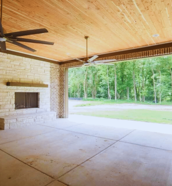 The Griffin's Eastern Red Cedar Porch Ceiling