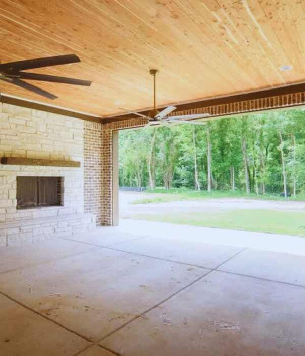 The Griffin's Eastern Red Cedar Porch Ceiling